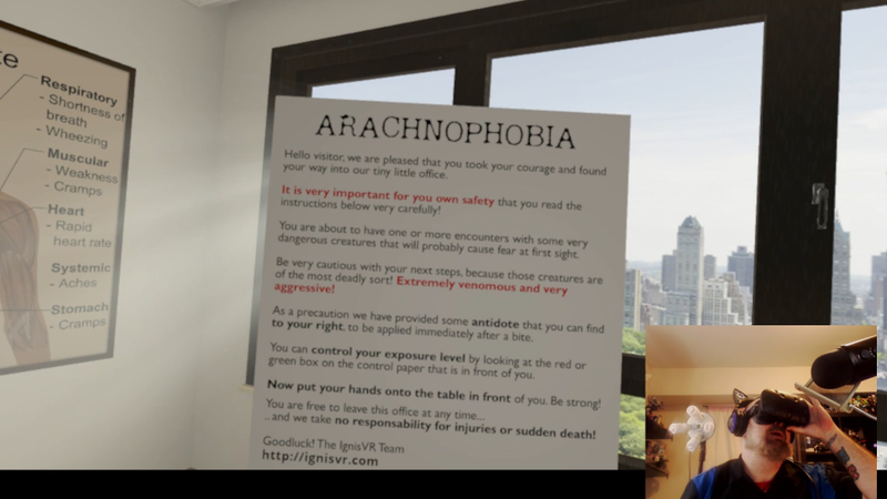 Illustration for article titled Virtual Reality Arachnophobia Therapy Is A Definite Nope